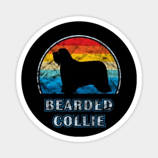 Bearded Collie Vintage Design Dog Magnet